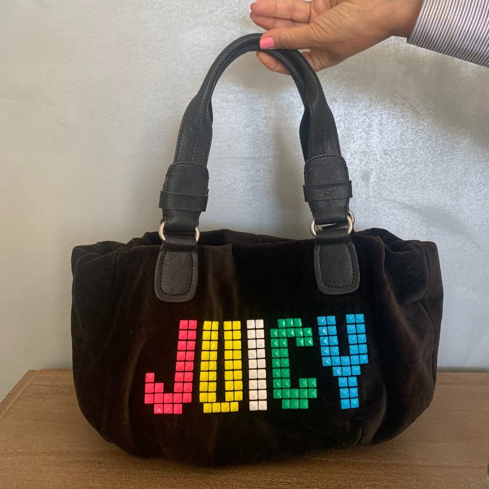 Y2K Juicy Couture Black Velvet Purse